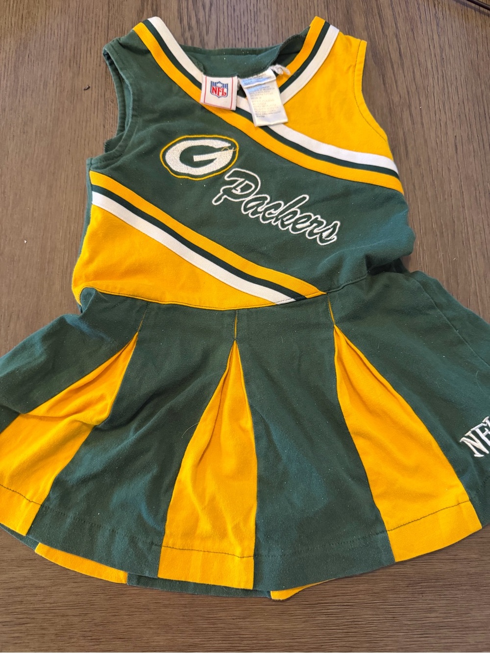 NFL Green & Gold Team Apparel with NFL Patch packers dress